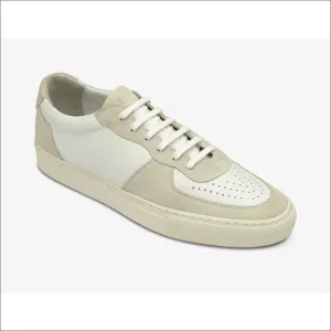 Loake Rush White and Sand Suede Trainer@