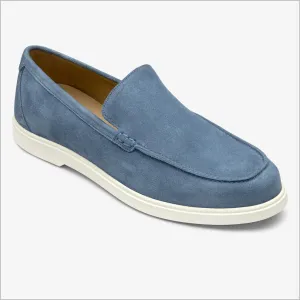 Loake Tuscany Light Blue Suede Loafer@