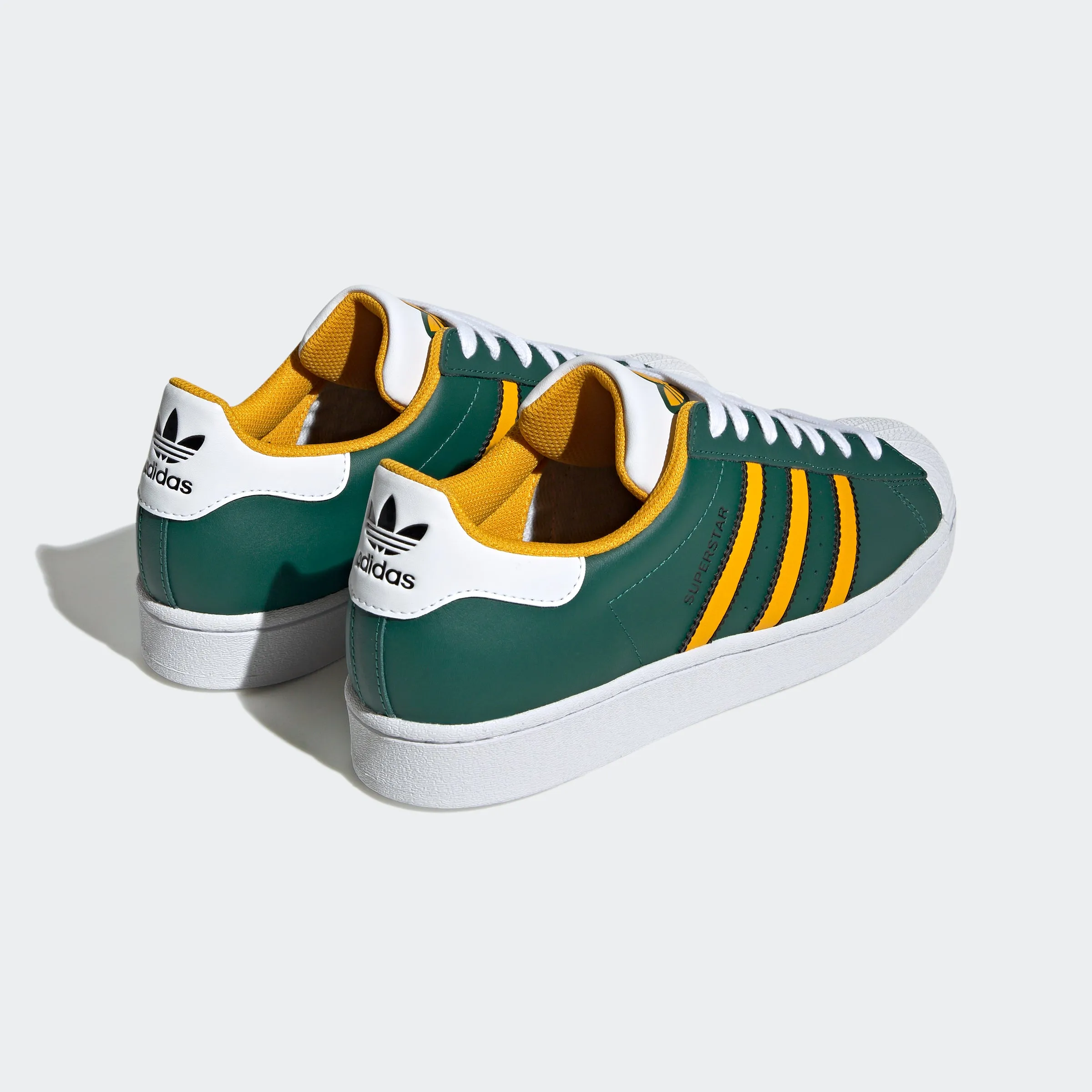 Men's adidas Originals Superstar Shoes Collegiate Green