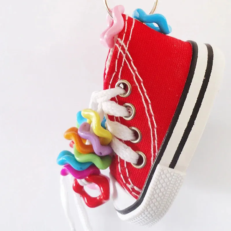 Mini Canvas Shoes Parrot Bird Toys Pet Bird Shoe Cage Decoration Standing Climbing Toy Parrot Bird Cage Pet Shoes Parrot Toys