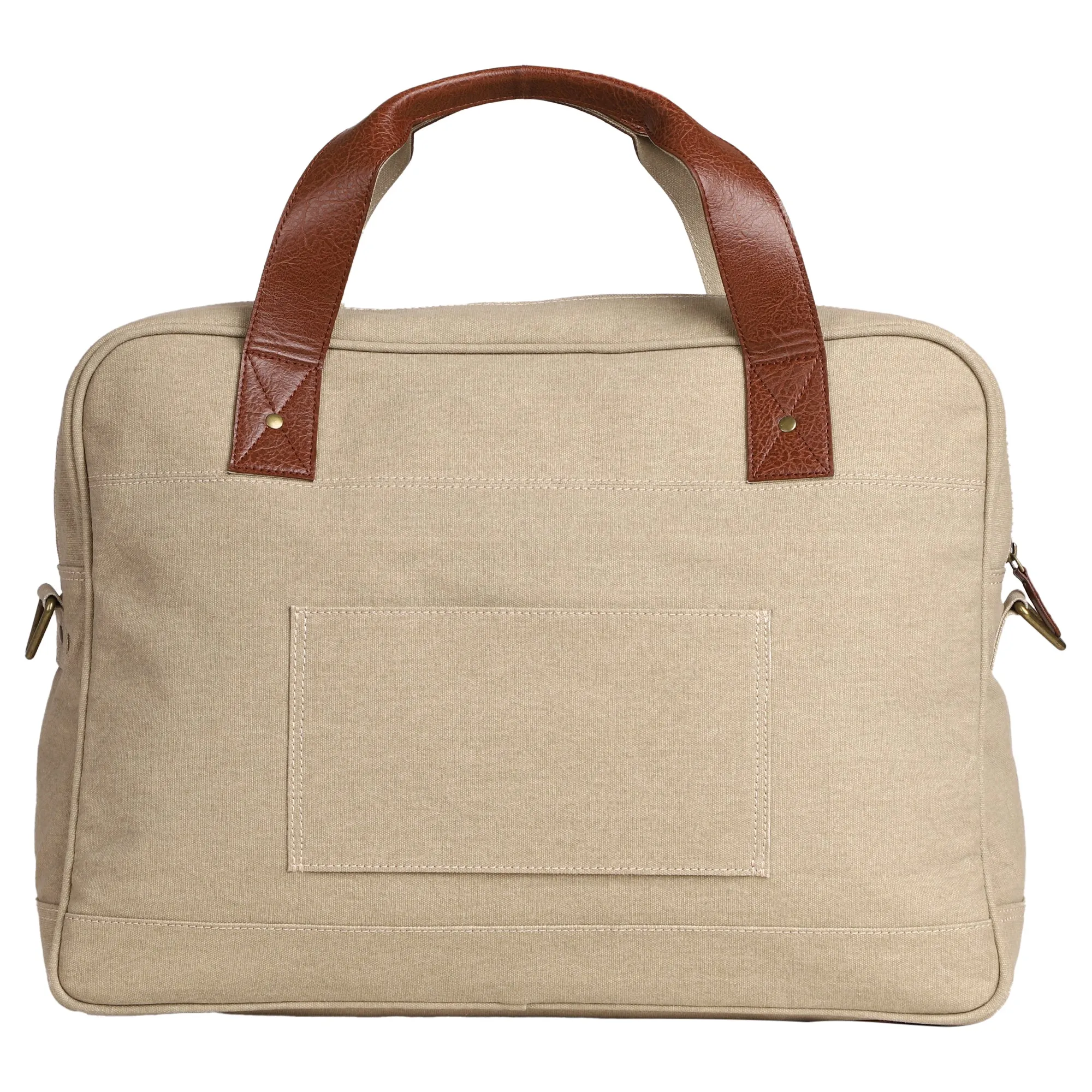 Mona B Canvas Travel/Gym/Sports Duffel Bag: Flint