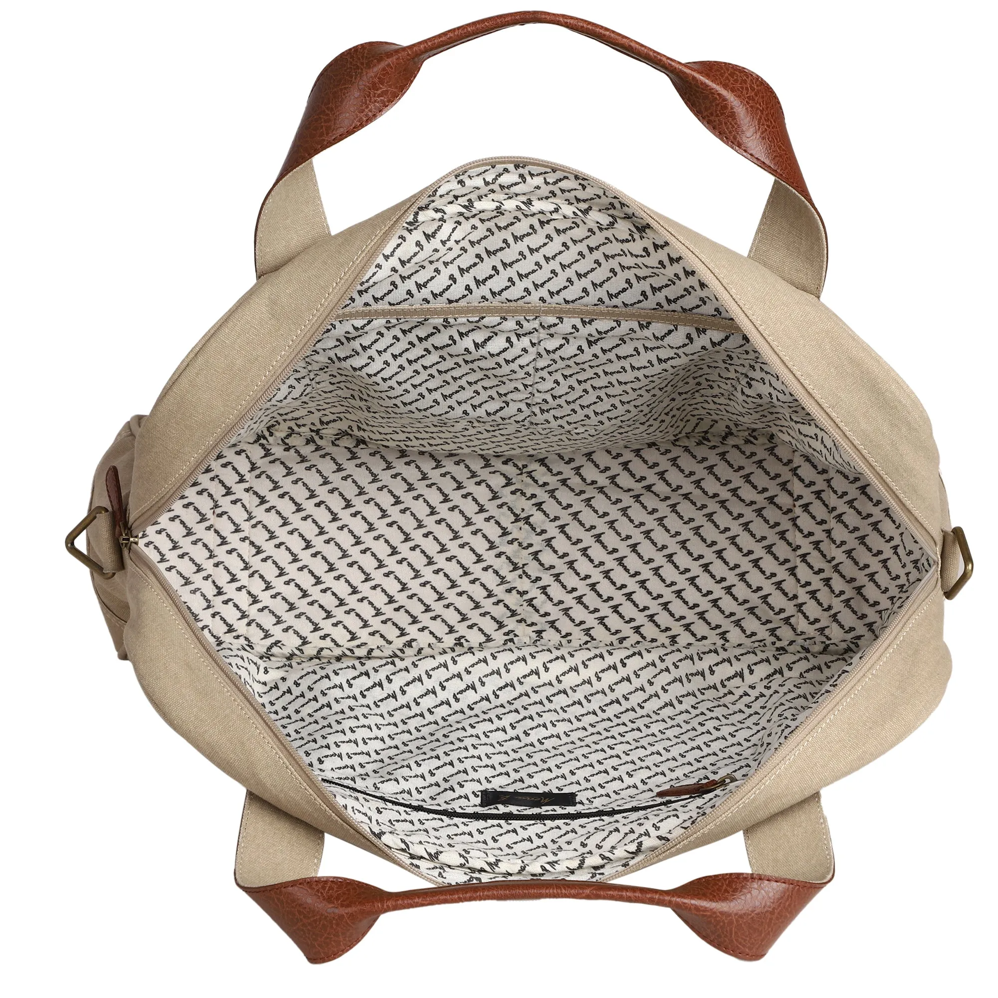 Mona B Canvas Travel/Gym/Sports Duffel Bag: Flint