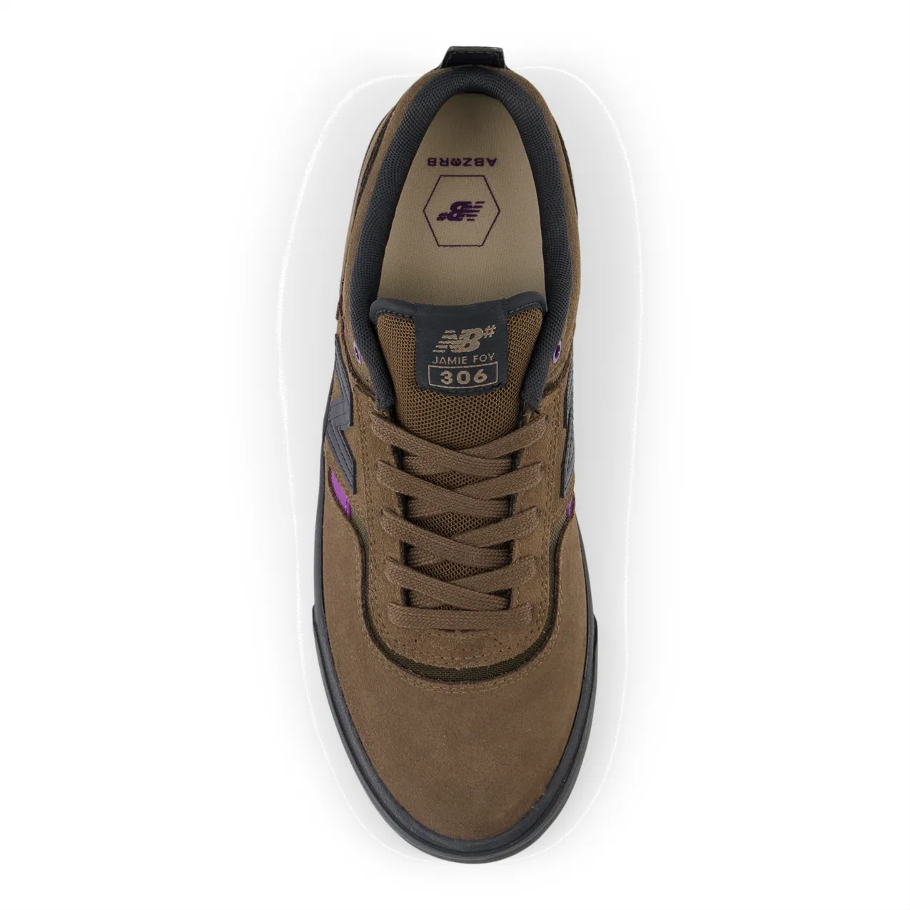 New Balance Numeric Men's Jamie Foy 306 Brown Purple Shoes