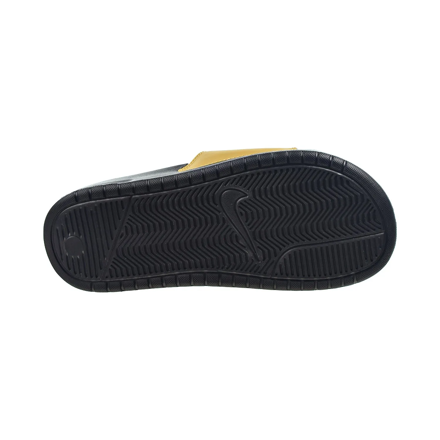 Nike Benassi JDI Women's Slide Sandals Black-Metallic Gold