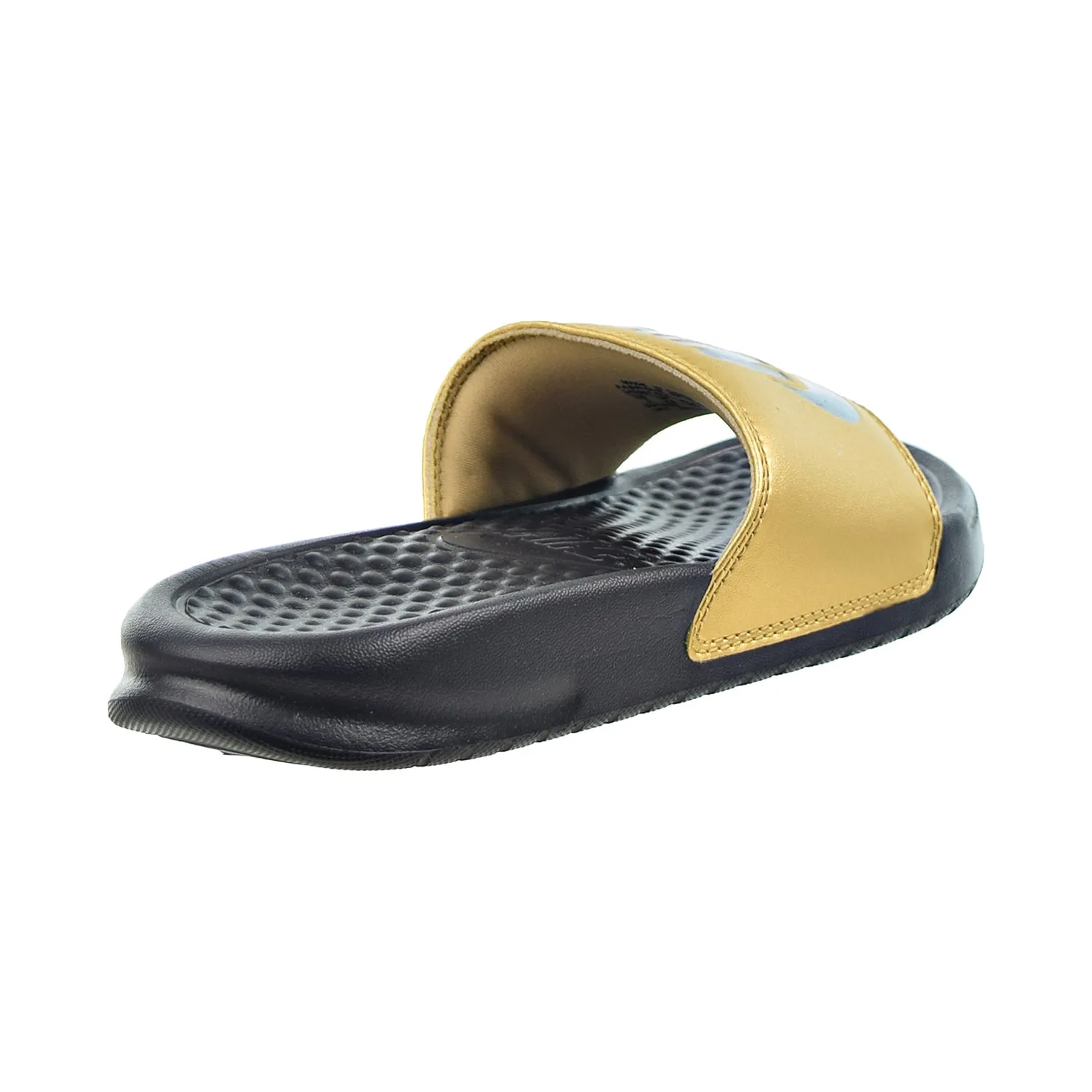 Nike Benassi JDI Women's Slide Sandals Black-Metallic Gold