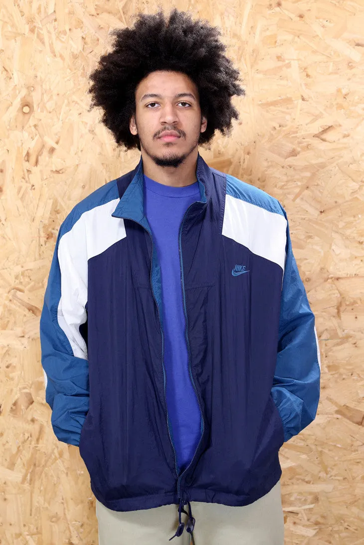 Nike Blue Panelled Sports Jacket