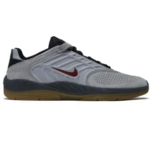 Nike SB Vertebrae Shoes - Light Smoke Grey/Dark Team Red