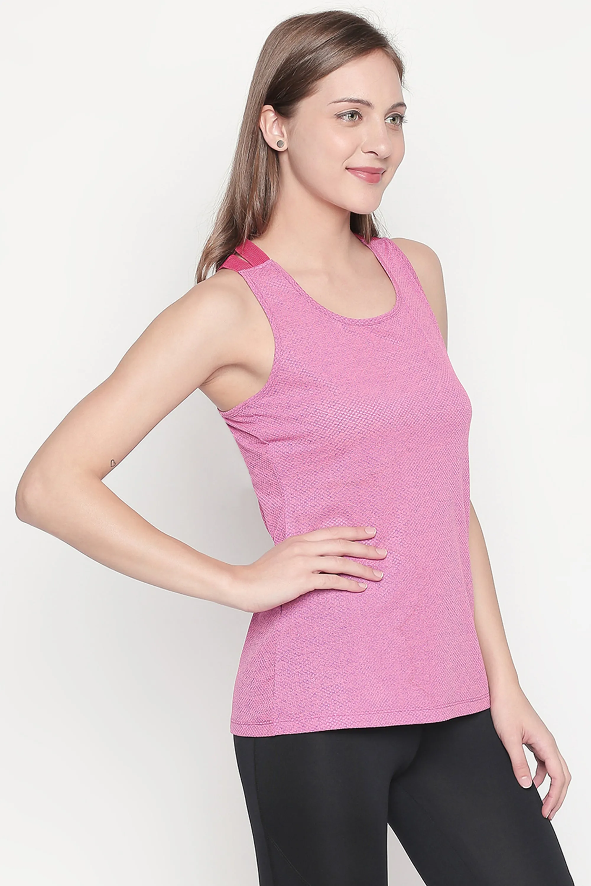 Pink Sleeveless Tank Top