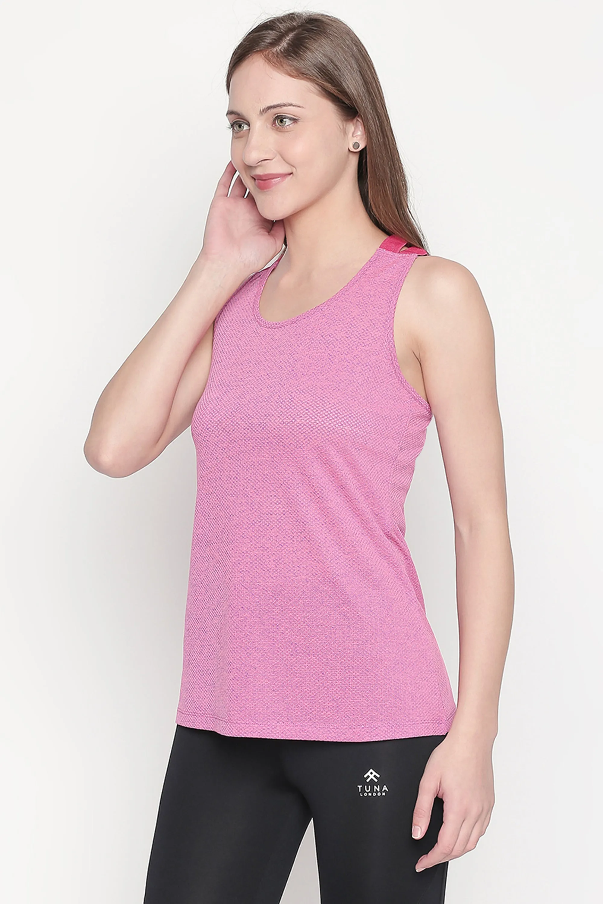 Pink Sleeveless Tank Top