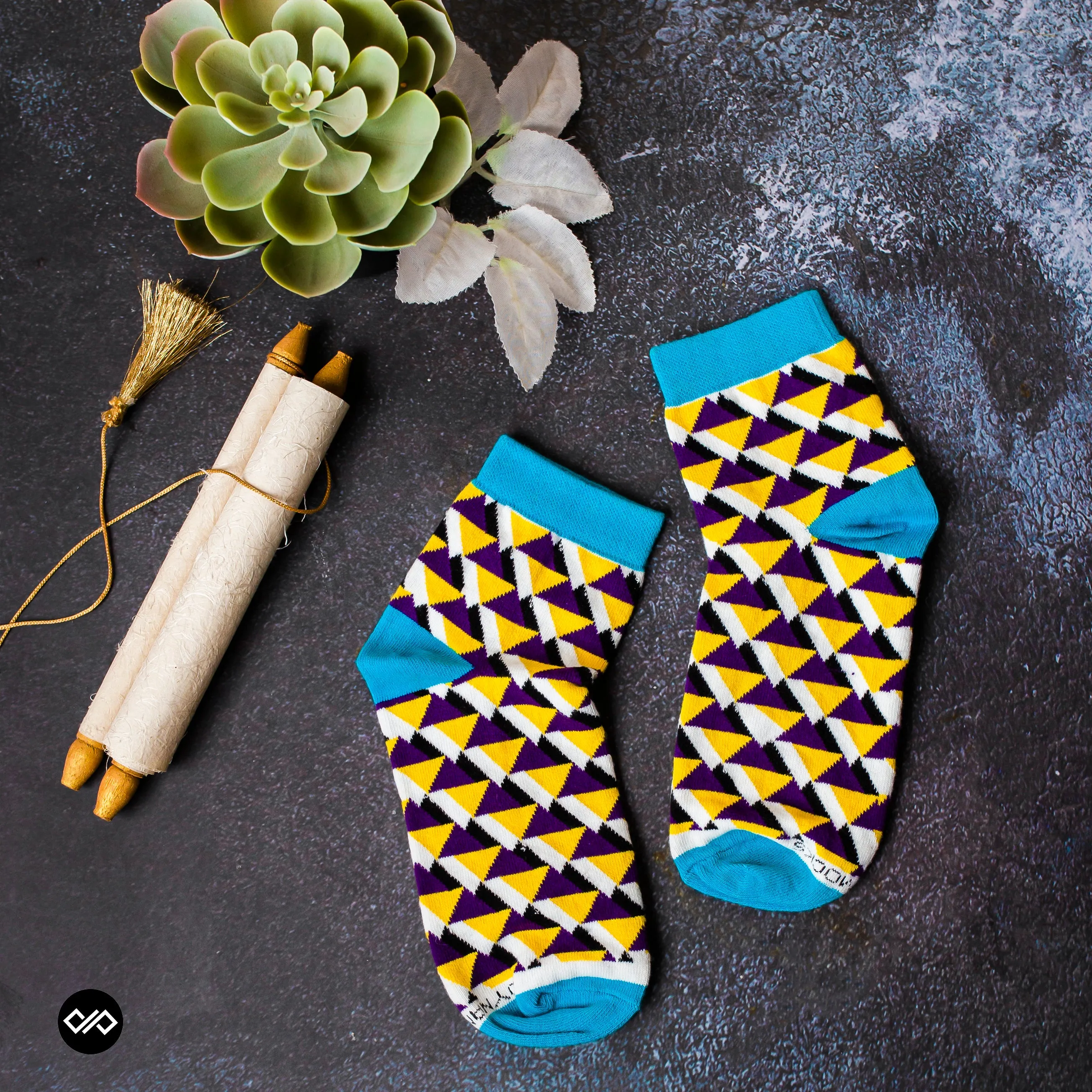 Prism Ankle Length Socks: A Spectrum of Color for Your Feet