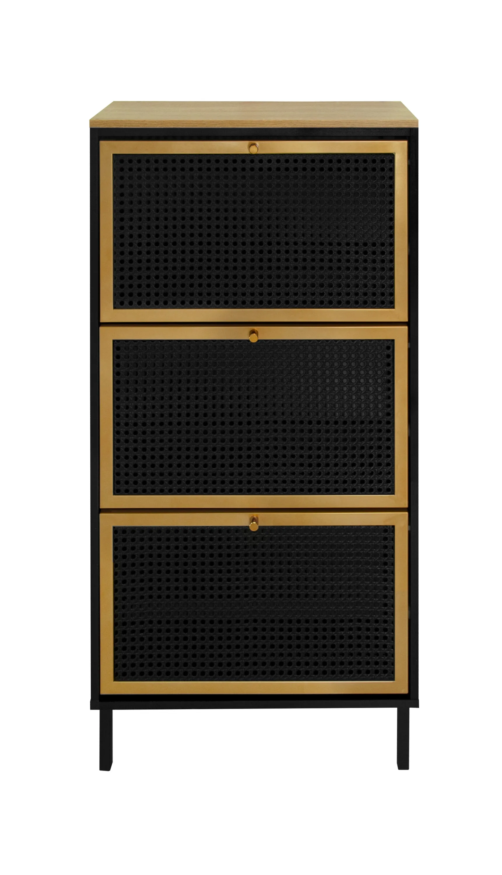 Razo Metal Door Shoe Rack - Black