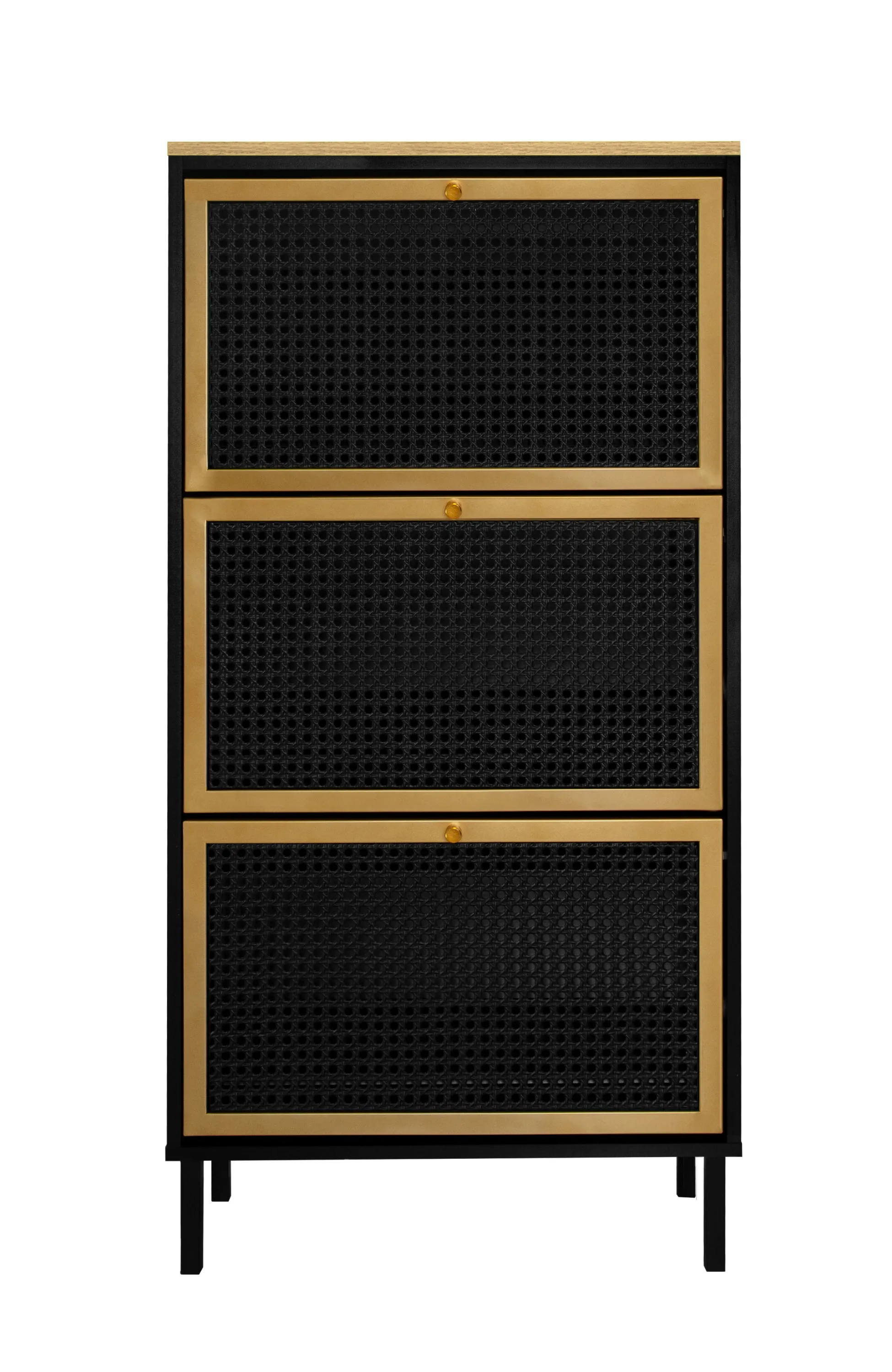 Razo Metal Door Shoe Rack - Black