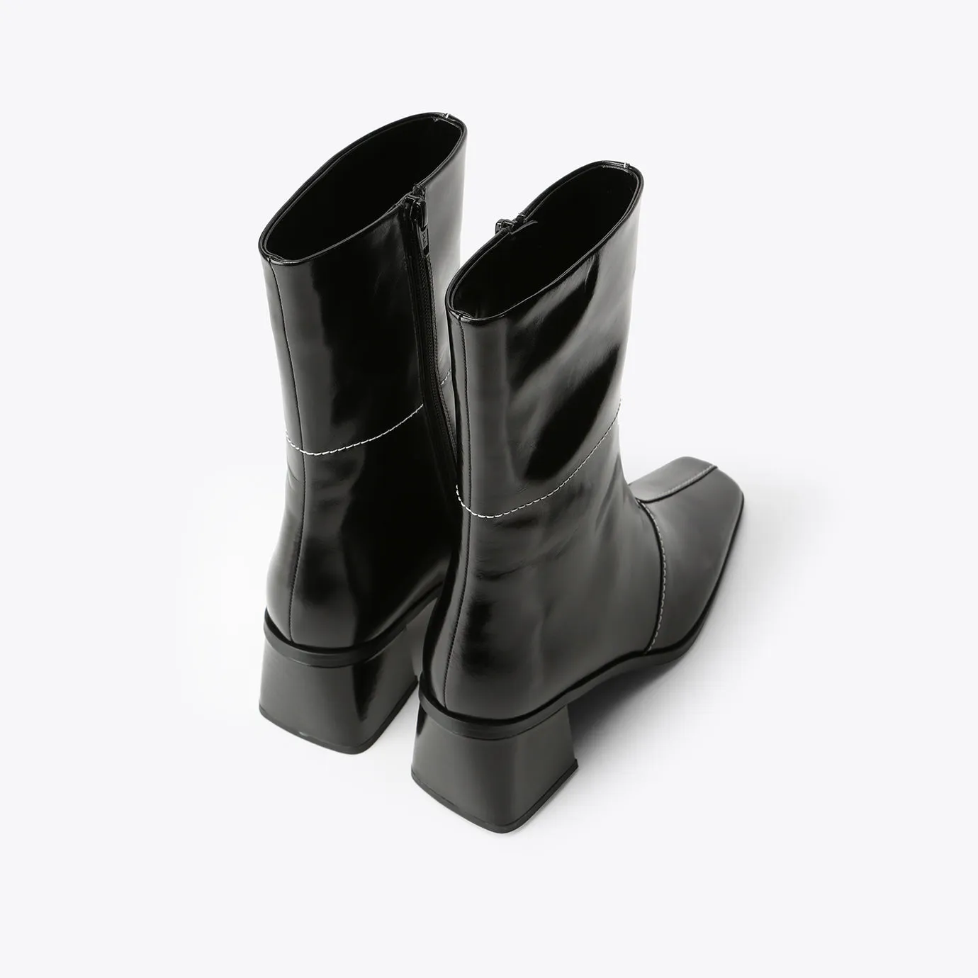 REGINA Bottes Diagonale - Noir Coccinelle