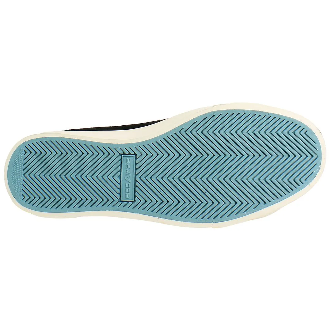 Seavees Sausalito Womens Black Plimsolls