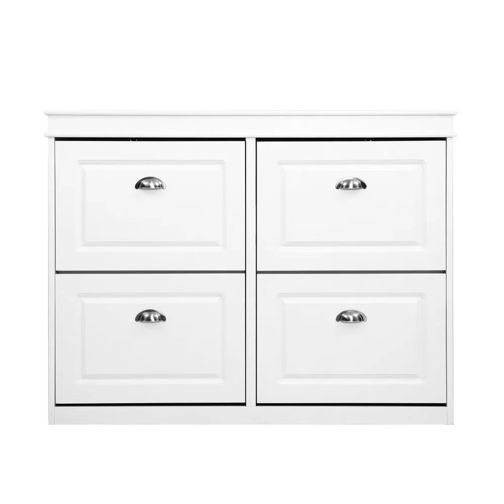 Shoe Cabinet Shoes Storage Rack Home Organiser White Shelf Cupboard Modern