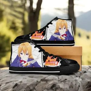 Shokugeki no Souma Erina Nakiri Shoes High Tops Sneakers for Kids and Adults