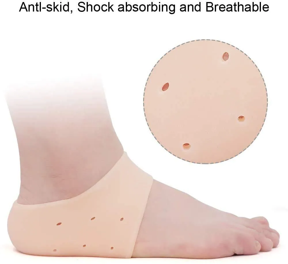 Silicone Gel Heel Moisturizing Socks