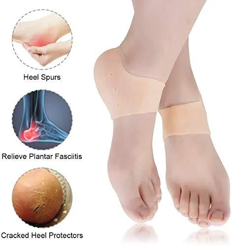 Silicone Gel Heel Moisturizing Socks