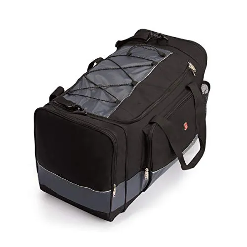 SwissGear 20" Duffel Bag | Gym Bag | Travel Duffle Bags | Men's and Women's - Grey/Black
