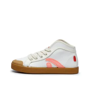 TAYLOR ORGANIC SNEAKER OFFWHITE NEON-PINK
