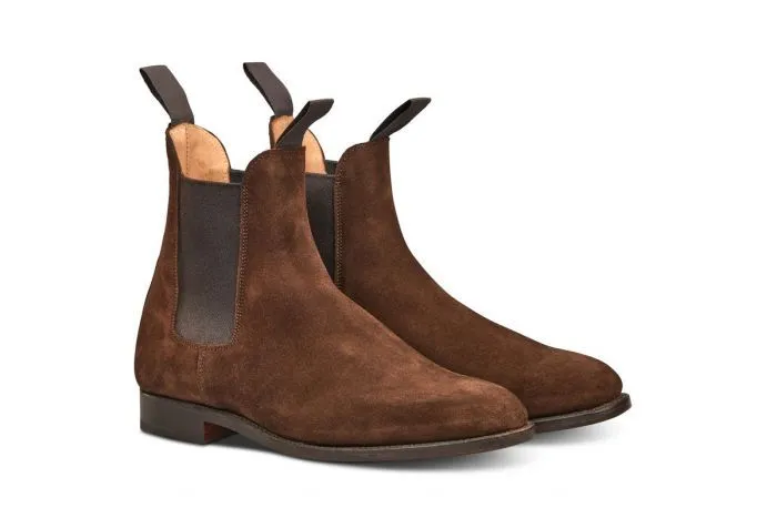 Trickers - Lambourn Chelsea Boot - Chocolate Repello Suede