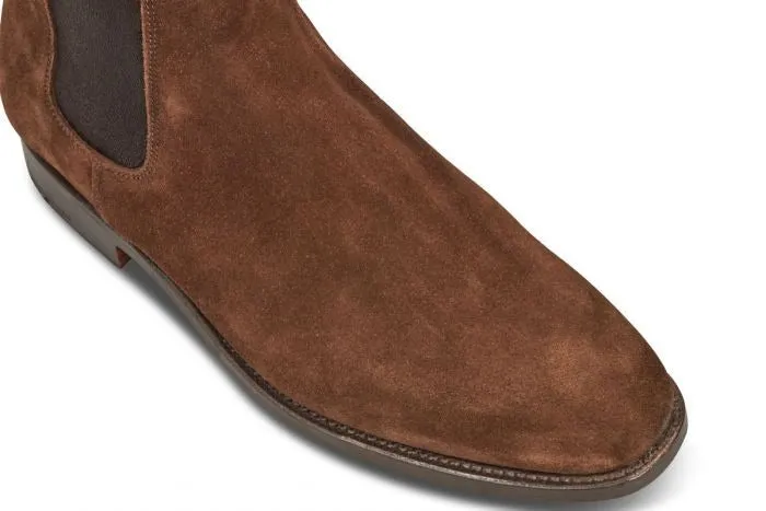 Trickers - Lambourn Chelsea Boot - Chocolate Repello Suede