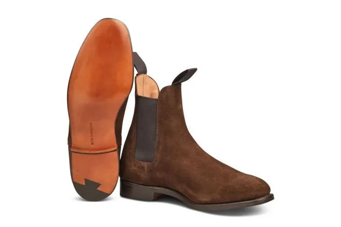 Trickers - Lambourn Chelsea Boot - Chocolate Repello Suede