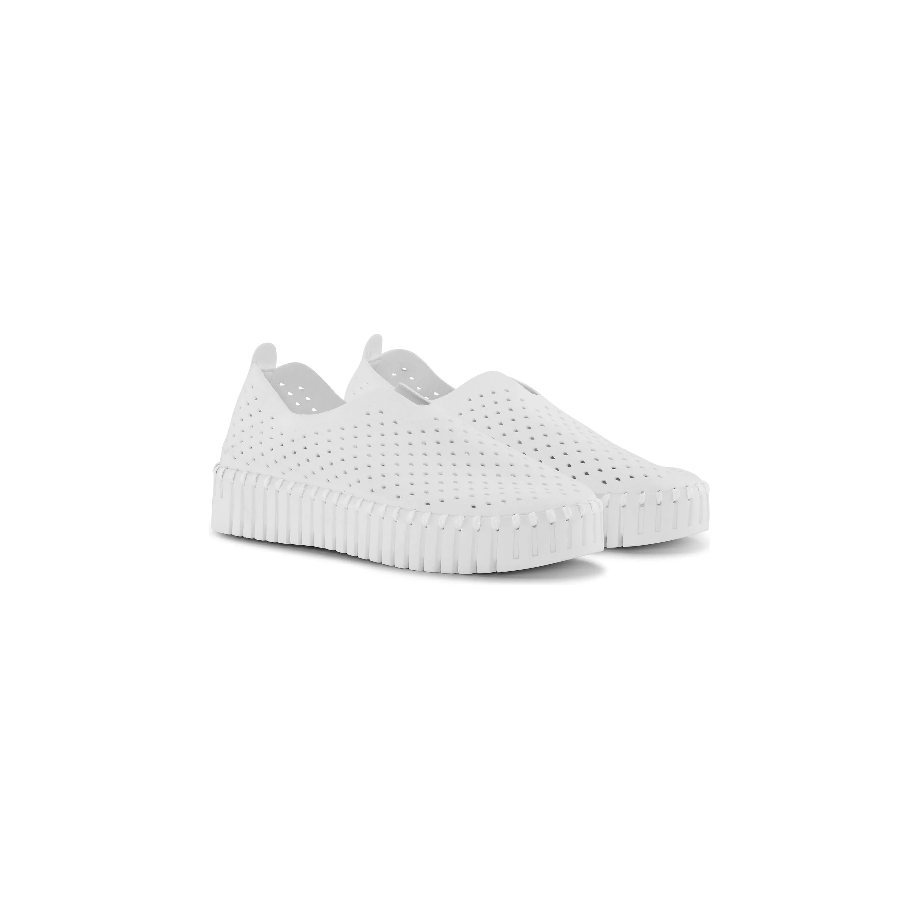Tulip Platform Flats | White