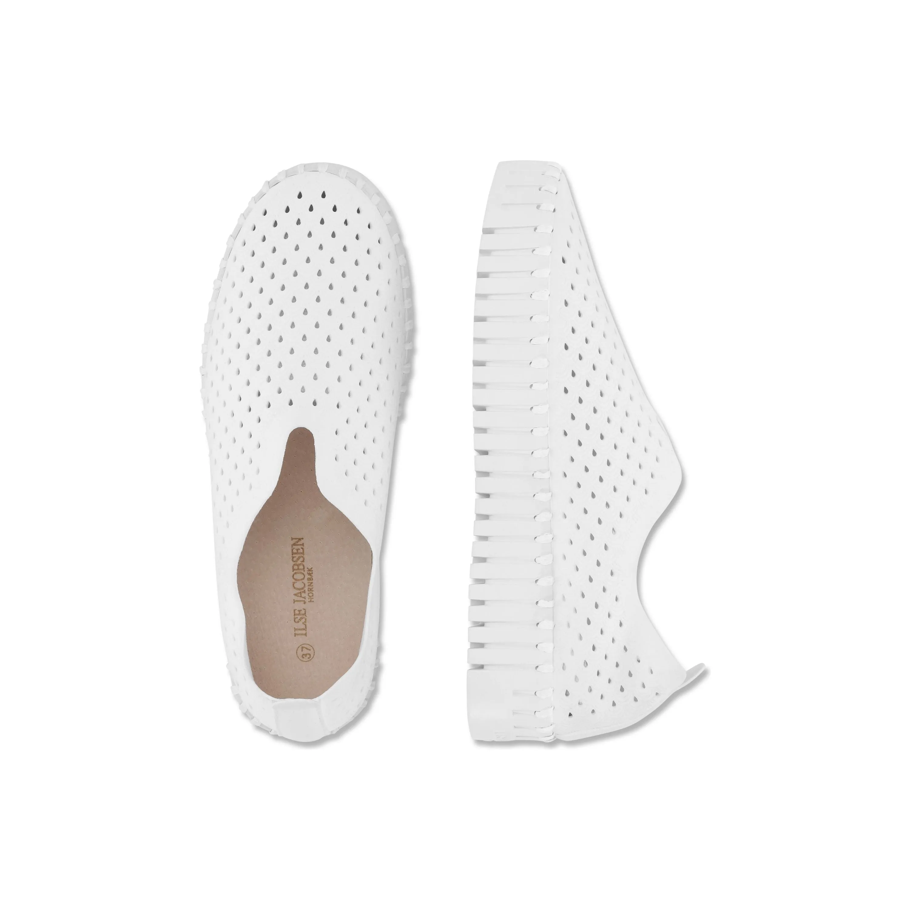 Tulip Platform Flats | White