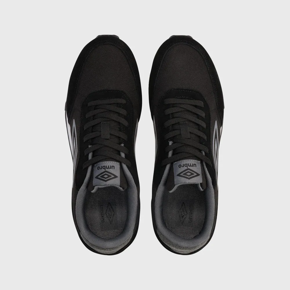 Umbro Mens Addison Low Sneaker Black/grey _ 183495 _ Black