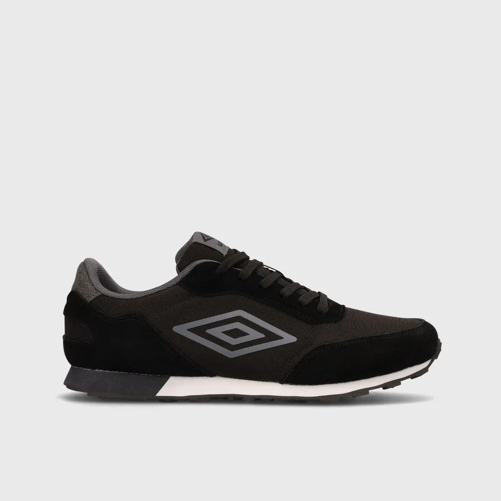 Umbro Mens Addison Low Sneaker Black/grey _ 183495 _ Black