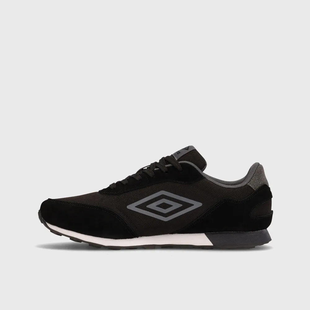 Umbro Mens Addison Low Sneaker Black/grey _ 183495 _ Black