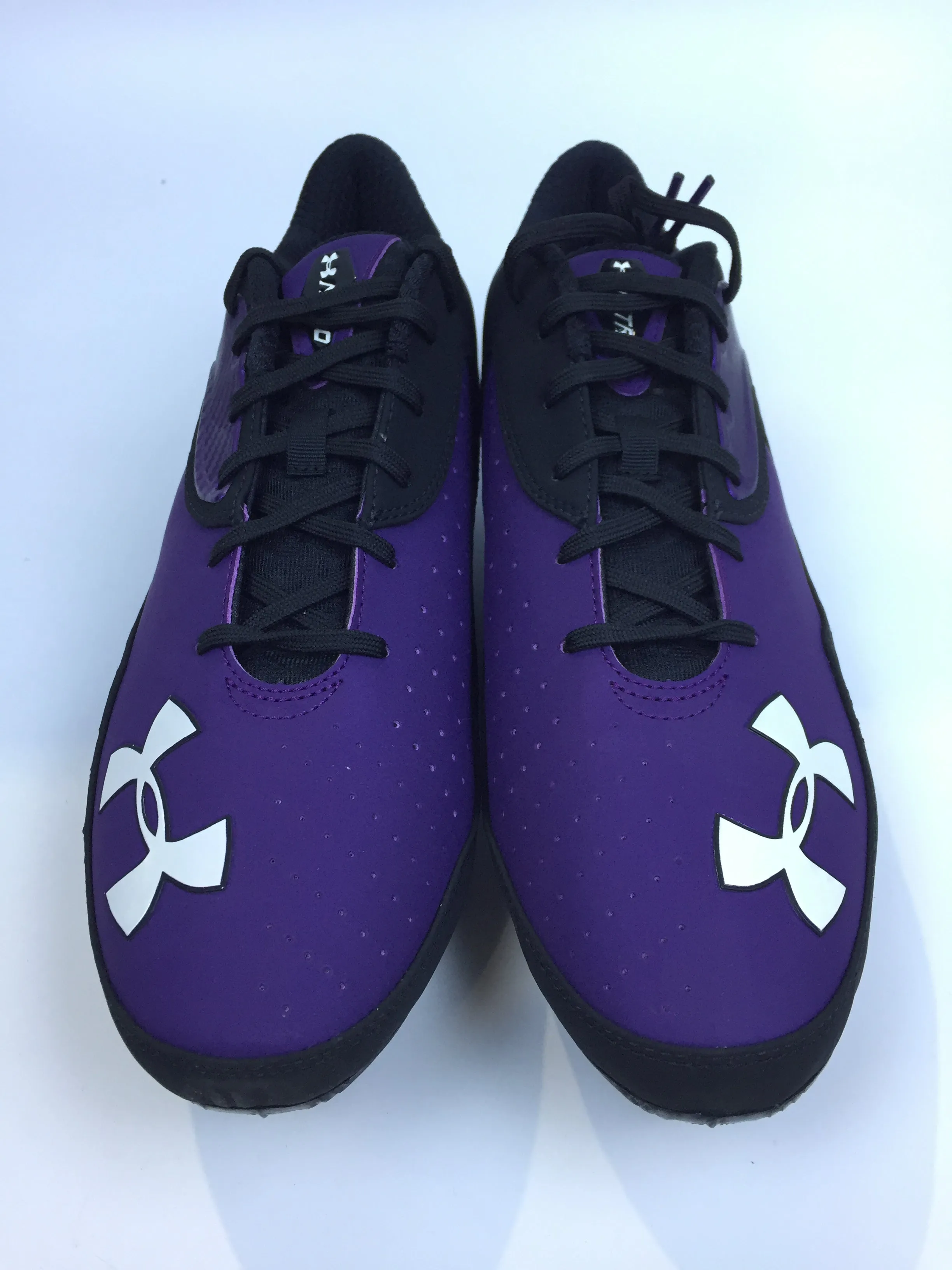 Under Armour Men Sport Cleat Color Black Size 13 Pair of Shoes