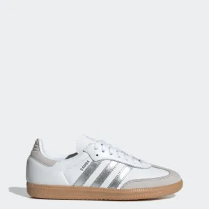 Unisex adidas Originals Samba OG Shoes White Silver Metallic