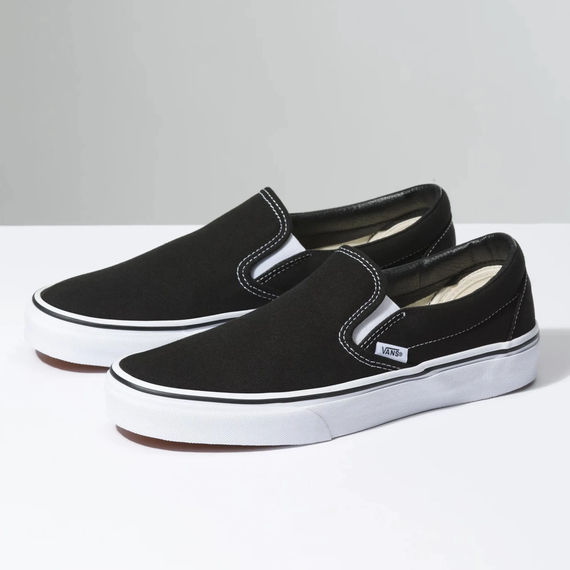 Unisex Vans Slip-On Shoes Black/White