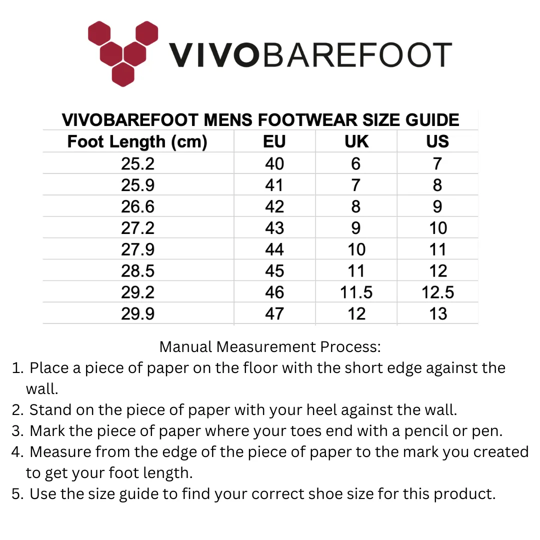 Vivobarefoot - Gobi II Sneaker Premium Leather - Vaporus Grey - Men's