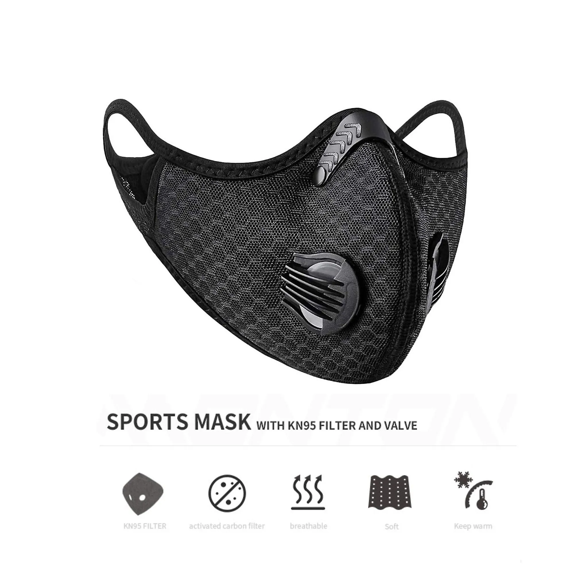 Vivzone Sports Mask with KN95 Filter