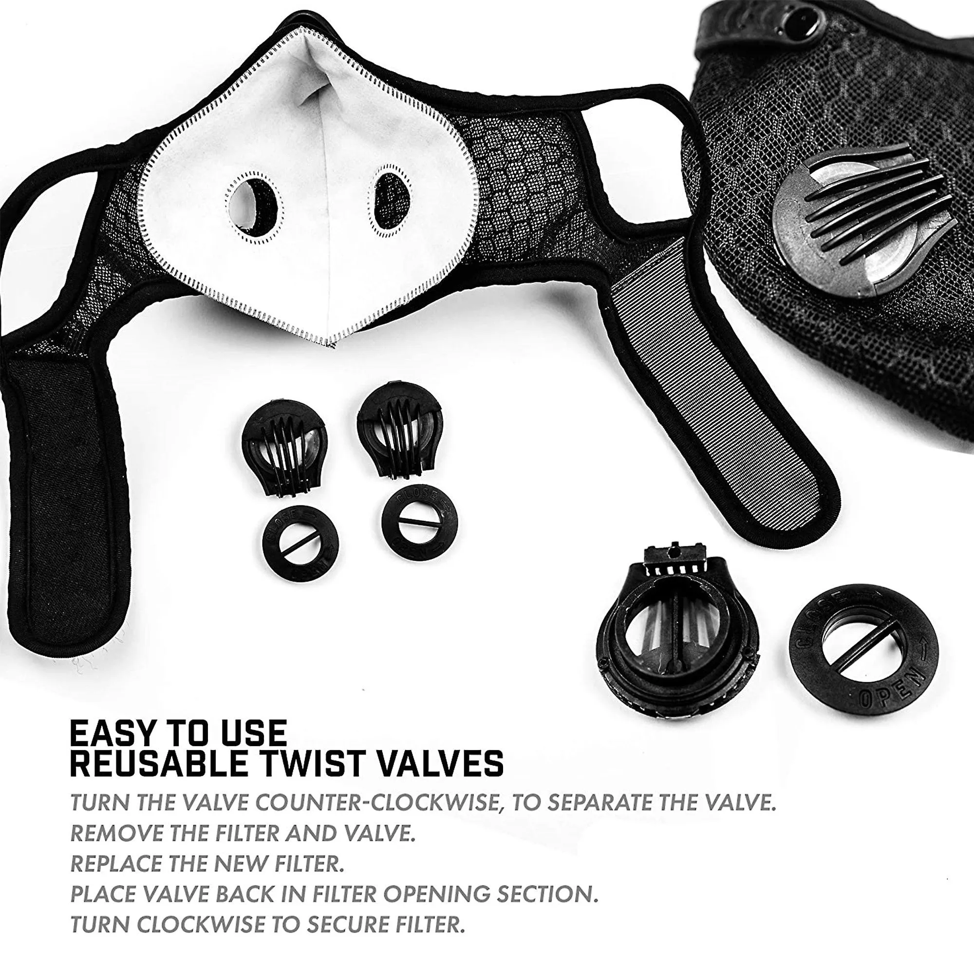 Vivzone Sports Mask with KN95 Filter