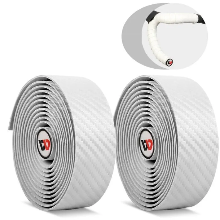 WEST BIKING Bicycle Breathable Non-Slip Handlebar Strap(White)